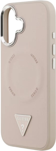 Панель Guess Triangle Logo MagSafe для Apple iPhone 17 Pink (3666339515355) - зображення 6