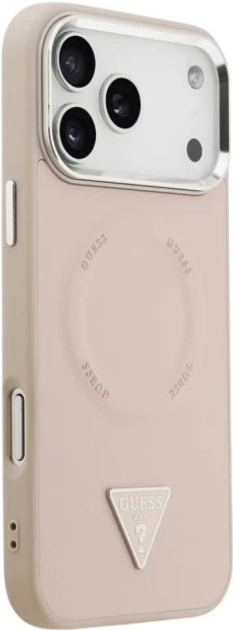 Панель Guess Triangle Logo MagSafe для Apple iPhone 17  Pro Max Pink (3666339515386) - зображення 3