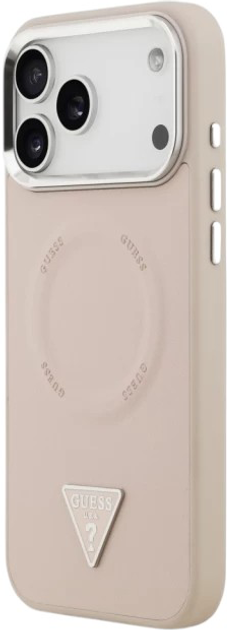 Панель Guess Triangle Logo MagSafe для Apple iPhone 17  Pro Pink (3666339515379) - зображення 2