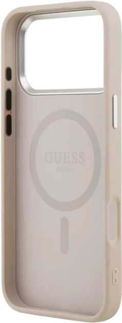 Панель Guess Triangle Logo MagSafe для Apple iPhone 17  Pro Pink (3666339515379) - зображення 7