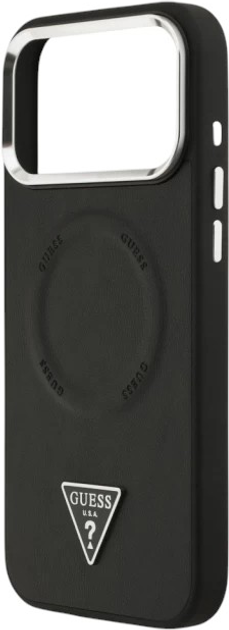 Панель Guess Triangle Logo MagSafe для Apple iPhone 17 Pro Max Black (3666339515225) - зображення 6