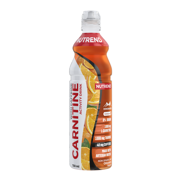 Напій з карнітіном Nutrend Carnitine Activity Drink + кофеїн, 750 мл., Апельсин - Фото 1 Напій з карнітіном Nutrend Carnitine Activity Drink + кофеїн, 750 мл., Апельсин - зображення 1