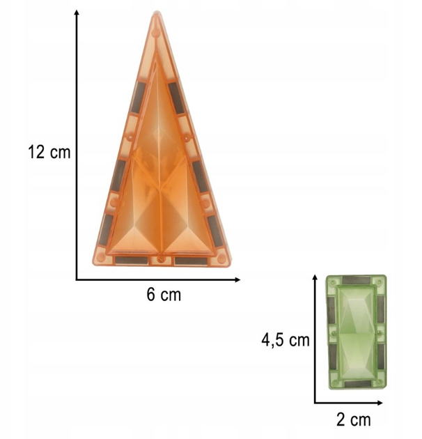 Klocki magnetyczne świecące KIK Light Magnetic Blocks Animal Paradice 90 elementów (5903039752702) - obraz 12