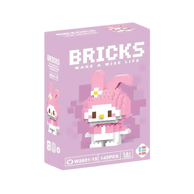Конструктор фигурка BRICKS Sanrio Hello Kitty, Mimmy, My Melody, Kuromi Набор 4 шт - изображение 4
