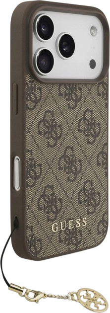 Панель Guess 4G Charms Collection MagSafe для Apple iPhone 17 Pro Brown (3666339525637) - зображення 3