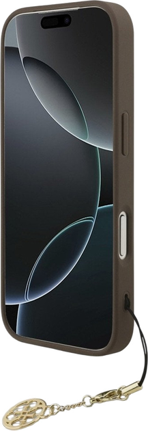 Панель Guess 4G Charms Collection MagSafe для Apple iPhone 17 Pro Brown (3666339525637) - зображення 4