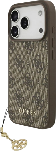 Панель Guess 4G Charms Collection MagSafe для Apple iPhone 17 Pro Brown (3666339525637) - зображення 1