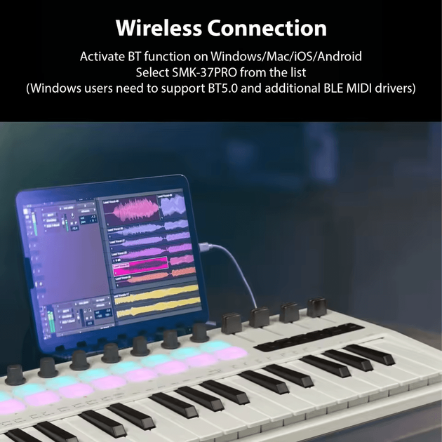 M-VAVE SMK-37 PRO Midi Клавиатура – фото, отзывы, характеристики в