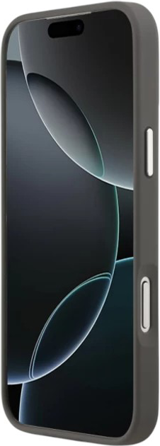 Панель Karl Lagerfeld FW Grained Karl & Choupette Heads Pins do Apple iPhone 17 Pro Max Grey (3666339494841) - зображення 2