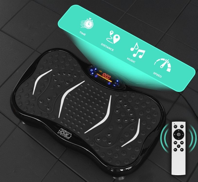 Вібраційна платформа ModernHome by Multistore з еспандерами та пультом GB-CF002S (5905817008032)  - зображення 8