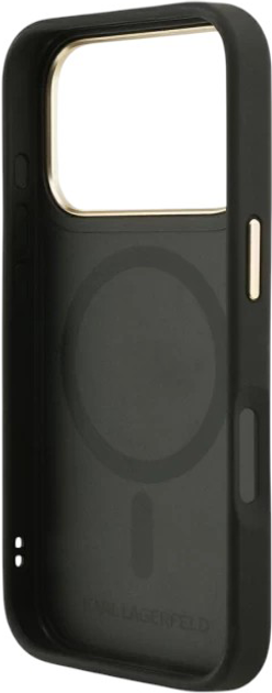 Панель Karl Lagerfeld Big Strap Karl Metal Logo MagSafe do Apple iPhone 17 Pro Max Black (3666339539788) - зображення 6