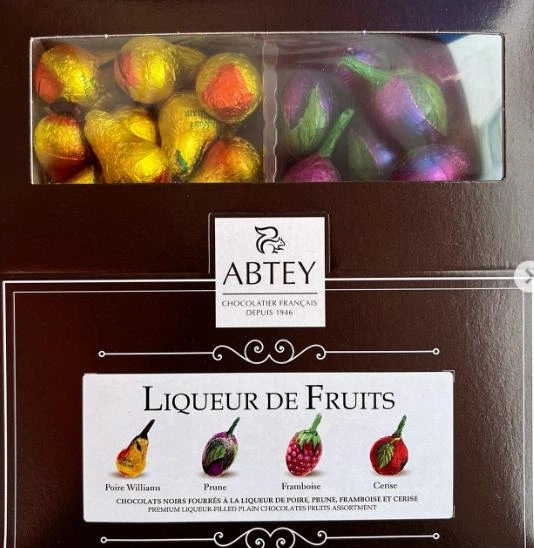 Цукерки з фруктовим лікером Abtey Liqueur de Fruits 72 шт, 720 г
