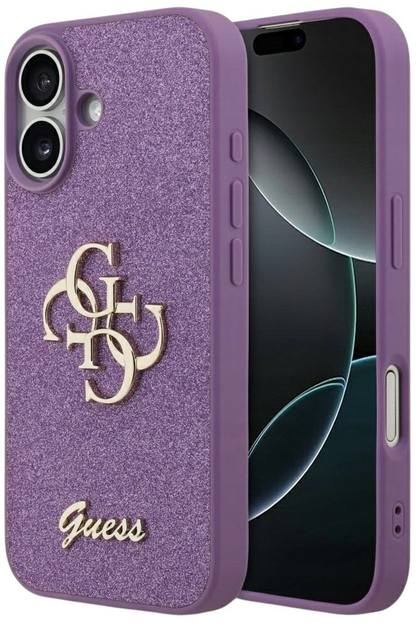 Панель Guess Fixed Glitter Big 4G для iPhone 17 Lilac - зображення 1