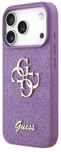 Панель Guess Fixed Glitter Big 4G для iPhone 17 Pro Max Lilac - зображення 3