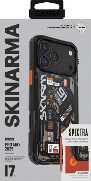 Etui SkinArma Spectra do Apple iPhone 17 Pro Max Black (8886461248616) - obraz 5