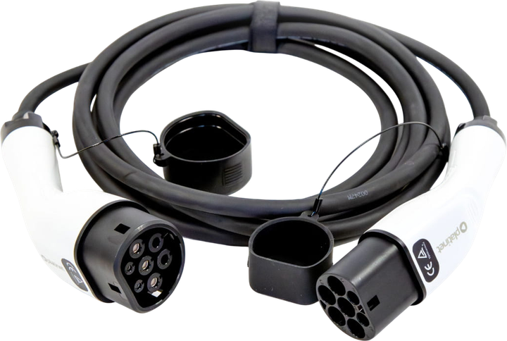 Kabel do ładowania samochodów elektrycznych Platinet Type 2 7.4 kW 5 m (EV_PEVC7KW5B) - obraz 1