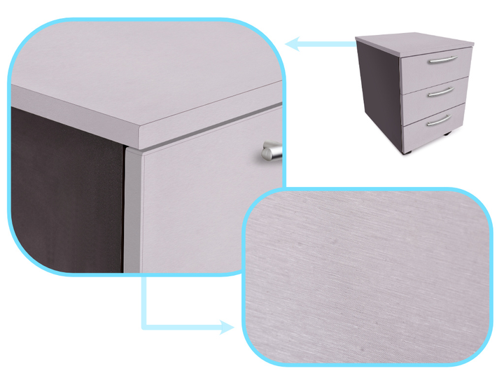 Самоклеюча плівка Ikonka 1.52 x 30 м Алюміній що імітує матову срібну сталь (5903039707122) - зображення 3