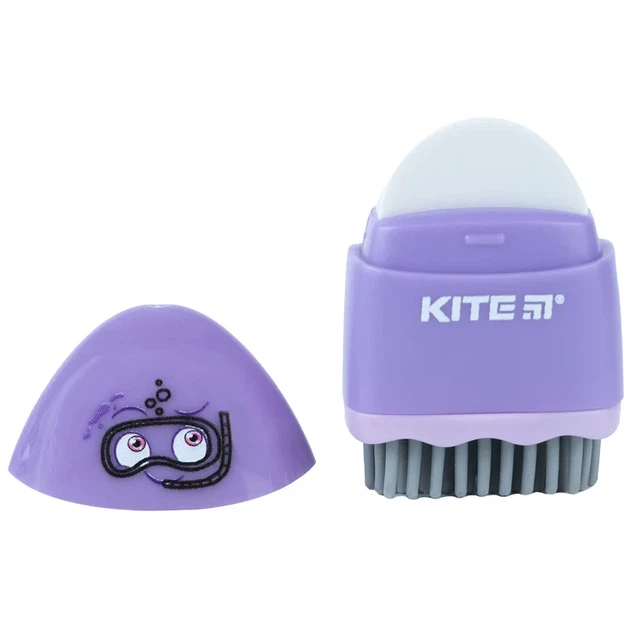 Точилка с контейнером и резинкой Kite Faces ассорти K24-365 - изображение 5
