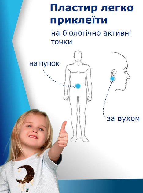 Пластырь от укачивания детям и взрослым Hynaut Carsick Patch в транспорте 9 шт (II) 34419 - изображение 4