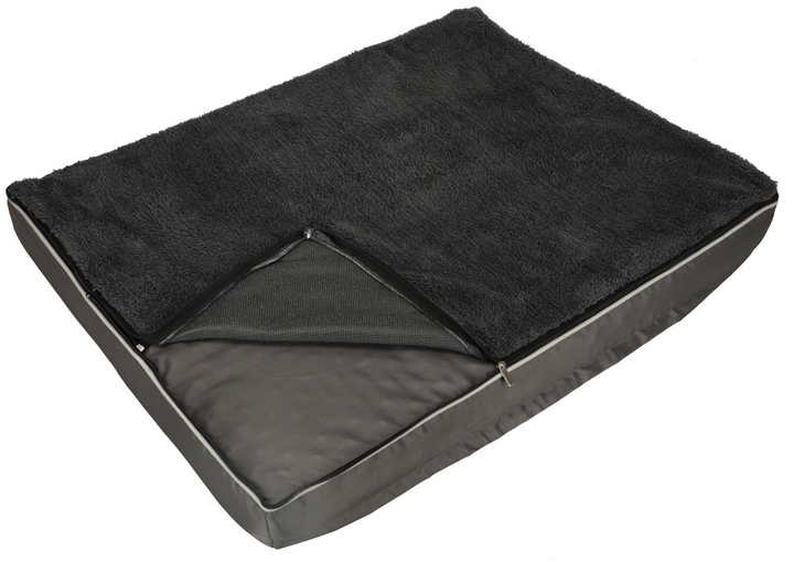 Legowisko ortopedyczne dla psów KIK 90 cm Szare (5903039751620) - obraz 2