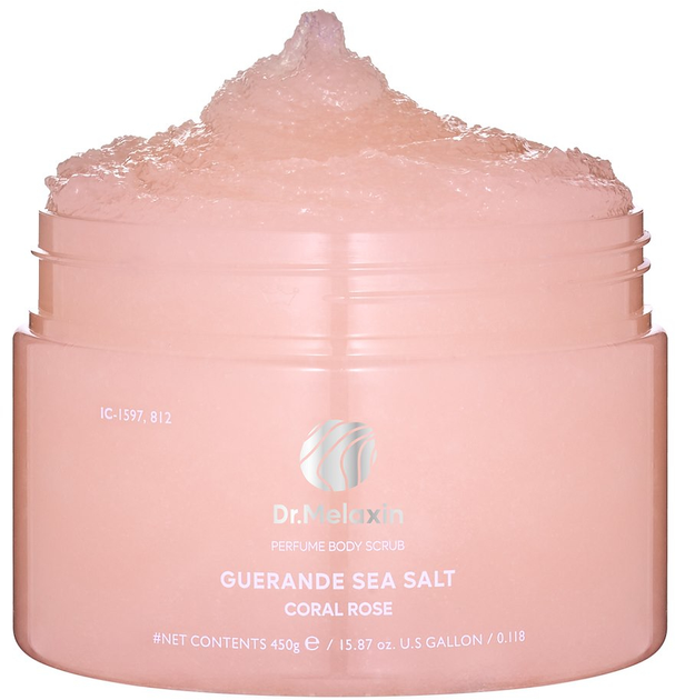Скраб для тіла Dr.Melaxin Guerande Sea Salt Coral Rose 450 г (8809886481826) - зображення 2