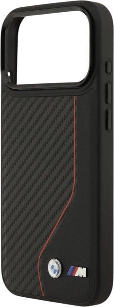 Etui plecki BMW M Carbon Line & Logo MagSafe do Apple iPhone 17 Pro Max Red (3666339482152) - obraz 6