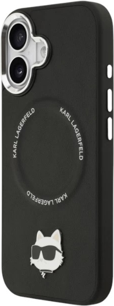 Панель Karl Lagerfeld Choupette Pin MagSafe do Apple iPhone 17 Black (3666339496098) - зображення 3