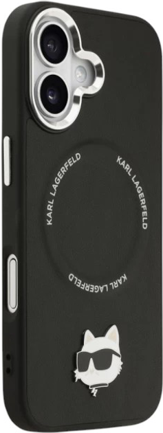 Панель Karl Lagerfeld Choupette Pin MagSafe do Apple iPhone 17 Black (3666339496098) - зображення 5