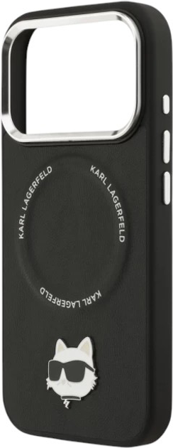 Панель Karl Lagerfeld Choupette Pin MagSafe do Apple iPhone 17 Pro Black (3666339496128) - зображення 6