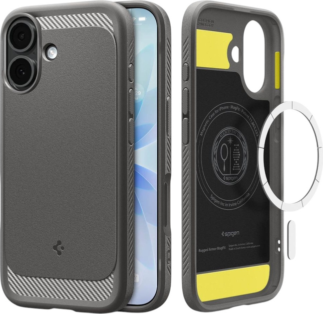 Панель Spigen Rugged Armor Mag MagSafe для Apple iPhone 17 Grey (8800283315004) - зображення 5