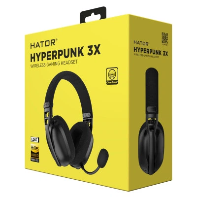 Наушники Hator Hyperpunk 3X Wireless Black (ESH14) - Фото 7 Наушники Hator Hyperpunk 3X Wireless Black (ESH14) - изображение 7
