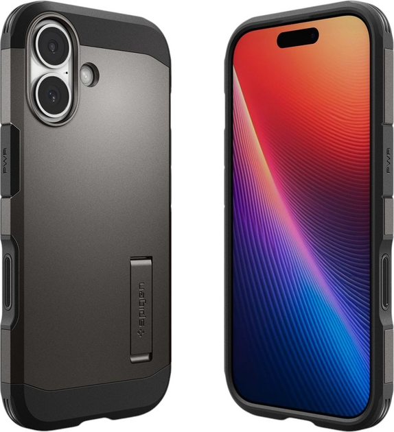 Etui Spigen Tough Armor "T" MagSafe do Apple iPhone 17 Gun Metal (8800283315240) - obraz 2