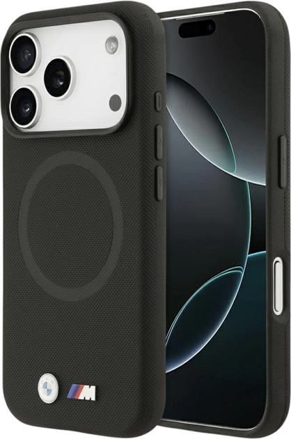 Панель BMW M FW Metal Logo MagSafe для Apple iPhone 17 Pro Black (BMHMP17L25PFWSMK) - зображення 1
