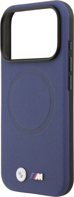 Панель BMW M FW Metal Logo MagSafe для Apple iPhone 17 Pro Navy Blue (BMHMP17L25PFWSMB) - зображення 6