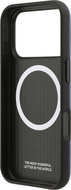 Панель BMW M FW Metal Logo MagSafe для Apple iPhone 17 Pro Navy Blue (BMHMP17L25PFWSMB) - зображення 7