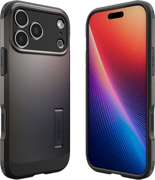 Etui Spigen Tough Armor "T" MagSafe do Apple iPhone 17 Pro Gun Metal (8800283314946) - obraz 2