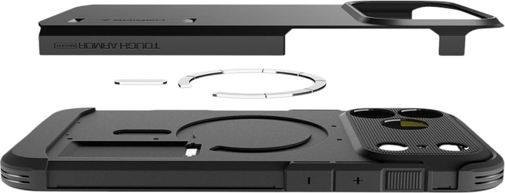 Etui Spigen Tough Armor "T" MagSafe do Apple iPhone 17 Pro Gun Metal (8800283314946) - obraz 10