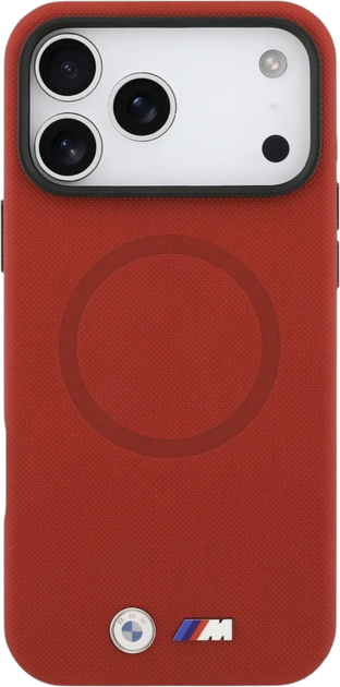 Панель BMW M FW Metal Logo MagSafe для Apple iPhone 17 Pro Max Red (BMHMP17X25PFWSMR) - зображення 2