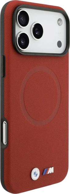 Панель BMW M FW Metal Logo MagSafe для Apple iPhone 17 Pro Max Red (BMHMP17X25PFWSMR) - зображення 4