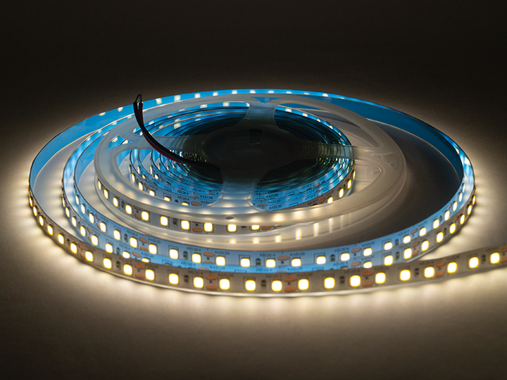 Світлодіодна стрічка 1 м SMD2835 120 LED 12В 10Вт/м IP20 4000-4200K нейтральний білий - зображення 2