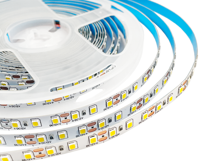 Світлодіодна стрічка 1 м SMD2835 120 LED 12В 10Вт/м IP20 4000-4200K нейтральний білий - зображення 3