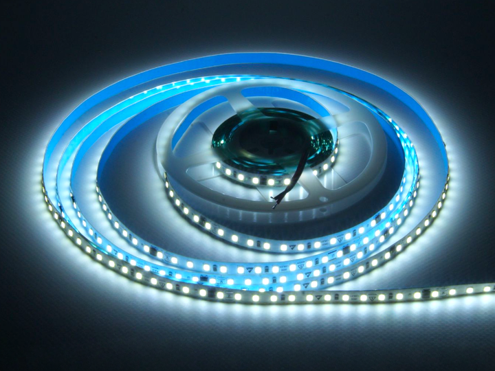 Світлодіодна стрічка LEDUA 1 м SMD2835 120 LED 220В 8Вт/м IP20 6000-6500К холодний білий - зображення 2