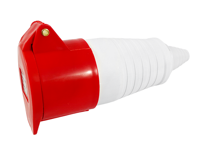 Розетка силовая переносная Lemanso LM2036 16А 5п (3п+н+е) 220-380V IP44 LEE-215L Красная - изображение 3