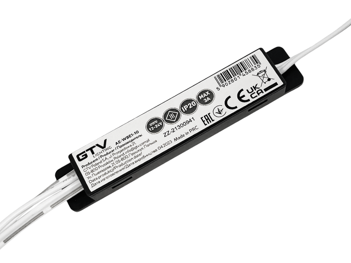 Вимикач безконтактний GTV MICRO IR 1 датчик Білий - зображення 2