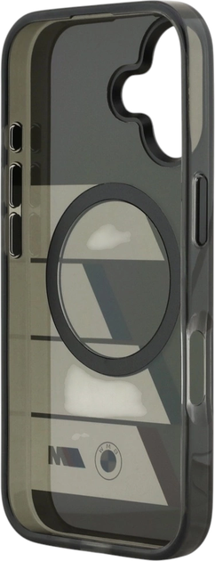 Панель BMW M IML Metal Buttons Tricolor Lines MagSafe для Apple iPhone 17 Gray (BMHMP17S25HTTRIA) - зображення 7