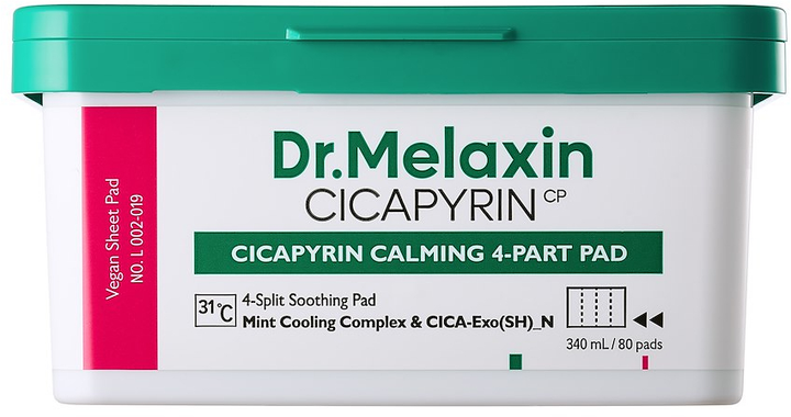 Патчі для обличчя Dr.Melaxin Cicapyrin Calming 4-Part 80 шт (8809886482397) - зображення 1