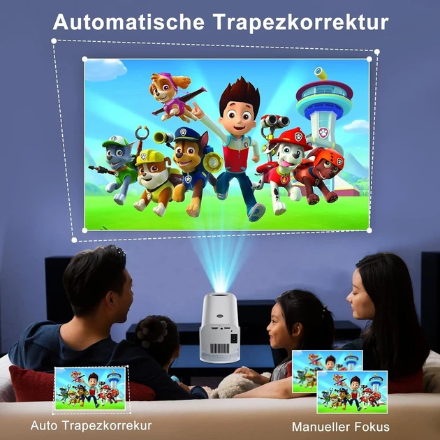 Проектор Eroshoo P330 Full HD WiFi Bluetooth Android 11 Б/В - зображення 4