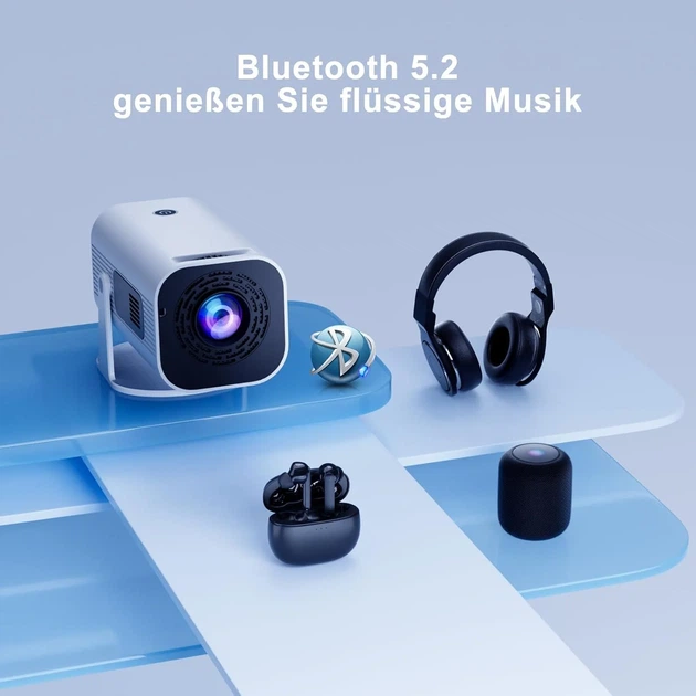 Проектор Eroshoo P330 Full HD WiFi Bluetooth Android 11 Б/В - зображення 7