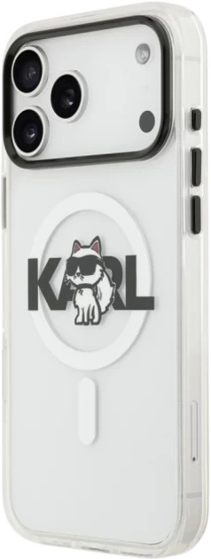 Панель Karl Lagerfeld IML Choupette Sketch Logo MagSafe do Apple iPhone 17 Transparent (3666339504670) - зображення 3