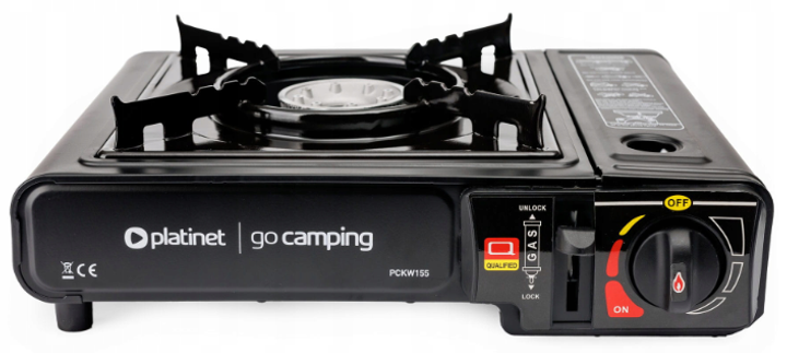 Turystyczna kuchenka gazowa Platinet PCKW155 na kartusze przenosna polowa walizka 2500 W (5907595461344) - obraz 2